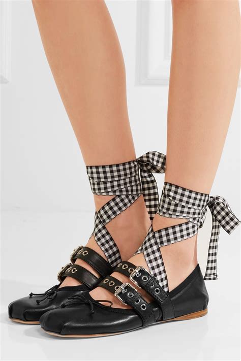 miumiu lace up shoes